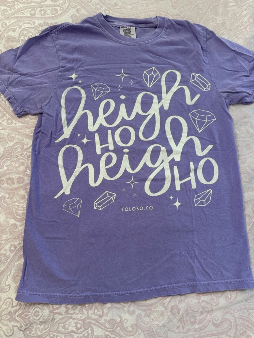 Comfort Colors Purple 'Heigh Ho Heigh Ho' Graphic Tee
